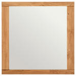 WANDSPIEGEL 80/80/2 cm    in quadratisch  - Eichefarben, KONVENTIONELL, Glas/Holz (80/80/2cm) - Linea Natura