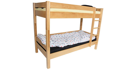 ETAGENBETT 90/200 cm Buchefarben - Buchefarben, KONVENTIONELL, Holz (90/200cm) - Linea Natura