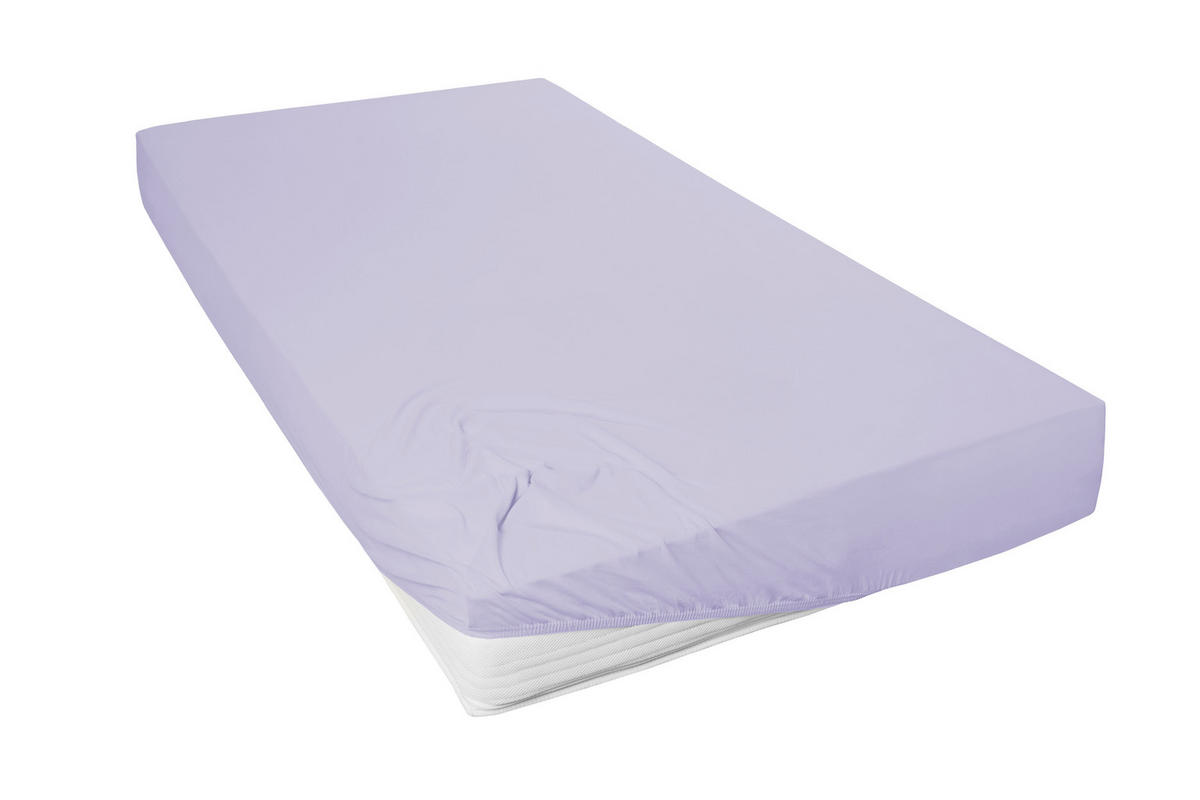 SPANNLEINTUCH 140-160/200 cm Jersey  - Lila, Basics, Textil (140-160/200cm)