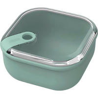 FRISCHHALTEDOSE Ela 1 L  - Transparent/Grün, Basics, Kunststoff (16/16/8,7cm) - Rotho