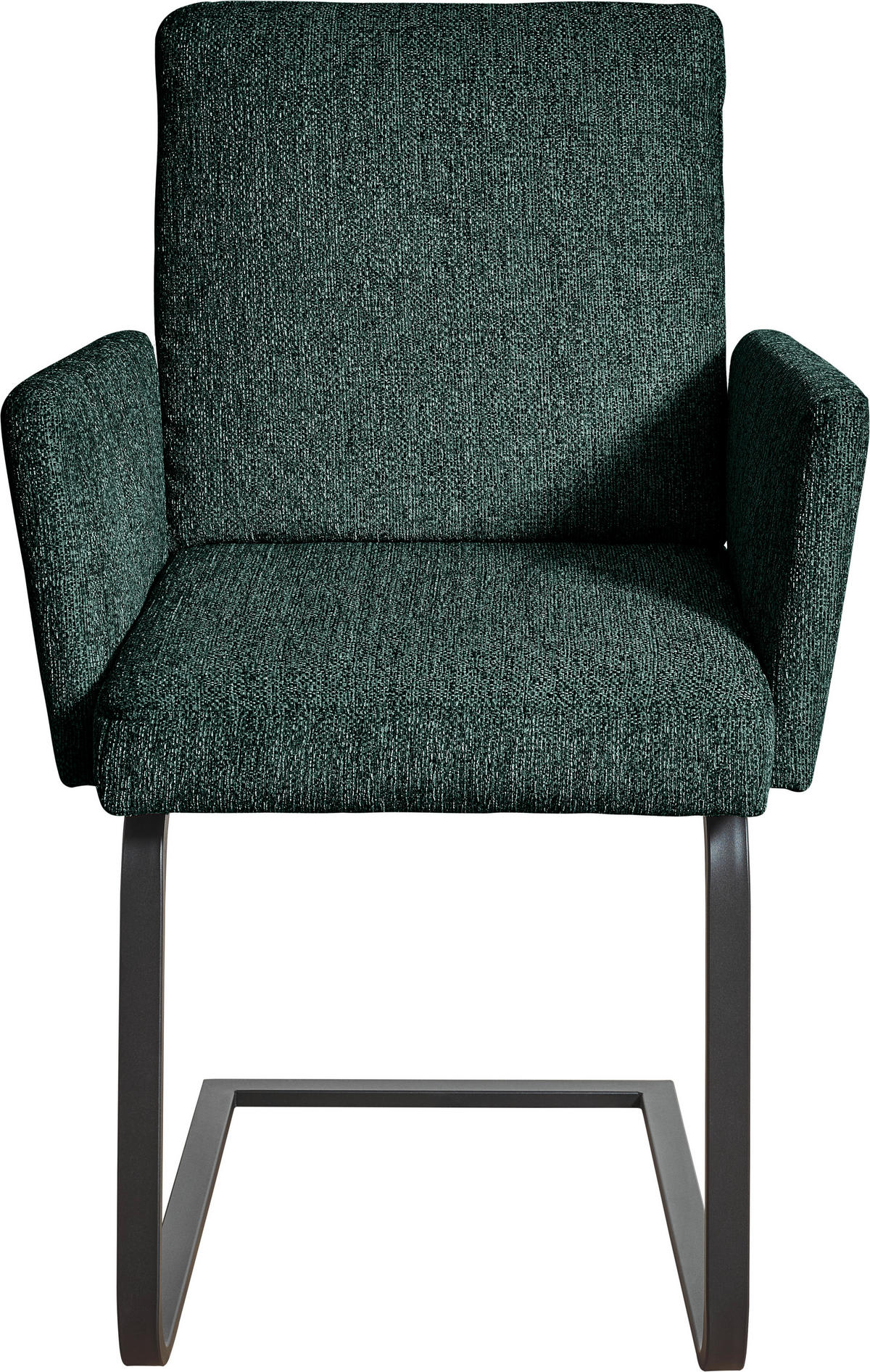ARMLEHNSTUHL  in Stahl Chenille  - Schwarz/Grün, Design, Textil/Metall (56/92/60cm) - Dieter Knoll