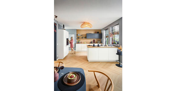 EINBAUKÜCHE - Weiß, Design, Holzwerkstoff - Dieter Knoll