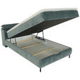 BOXBETT 120/200 cm  in Salbeigrün  - Salbeigrün/Schwarz, KONVENTIONELL, Holz/Holzwerkstoff (120/200cm) - Xora