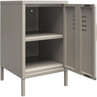BEISTELLTISCH 37/39/68 cm Taupe rechteckig  - Taupe, Design, Metall (37/39/68cm) - MID.YOU