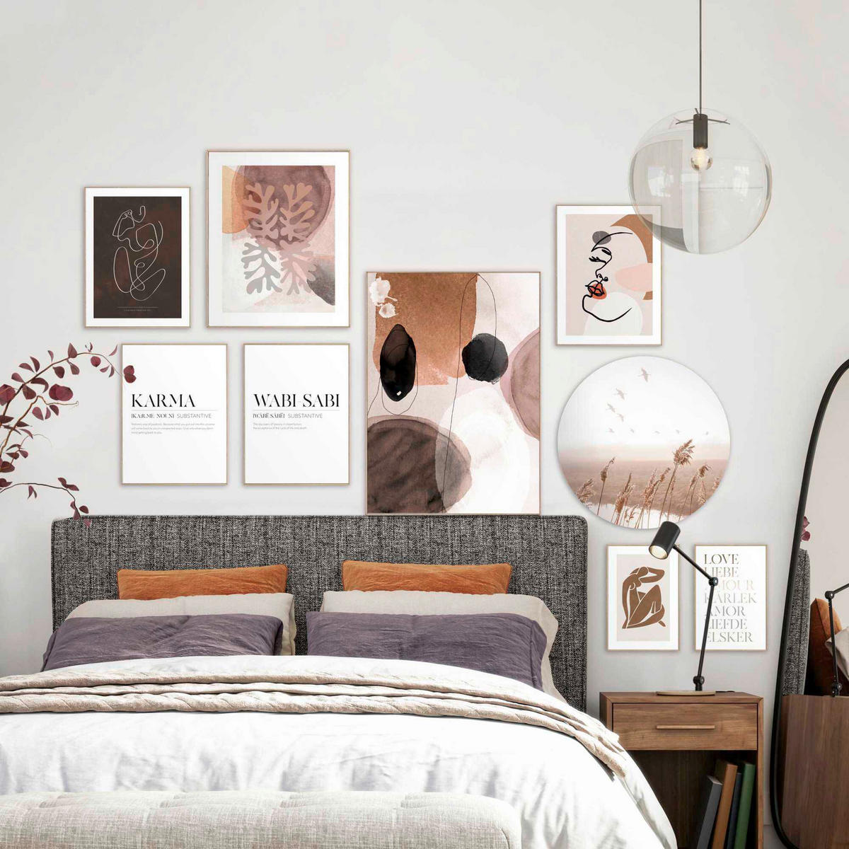 BILD Frauen  - Braun, Basics, Holz (30/20/2cm) - Reinders!