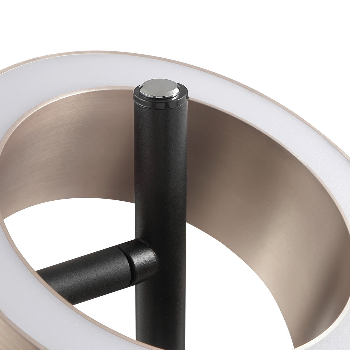 LED-STEHLEUCHTE - Schwarz/Braun, Design, Kunststoff/Metall (15/150cm) - Brilliant