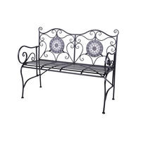 GARTENBANK 53/90,5/116 cm  Stahl  - MODERN, Metall (53/90,5/116cm) - Gardenson