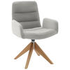 ARMLEHNSTUHL  in Cord  - Greige/Naturfarben, Design, Holz/Textil (61/88/66cm) - Dieter Knoll