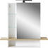 SPIEGELSCHRANK 90/91/25 cm - Eichefarben/Weiß, Design, Glas/Holzwerkstoff (90/91/25cm) - Xora SPIEGELSCHRANK 90/91/25 cm - Eichefarben/Weiß, Design, Glas/Holzwerkstoff (90/91/25cm) - Xora