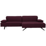 ECKSOFA in Flachgewebe Lila  280/165 cm  - Anthrazit/Lila, Design, Textil/Metall (280/165cm) - Johann Jakob