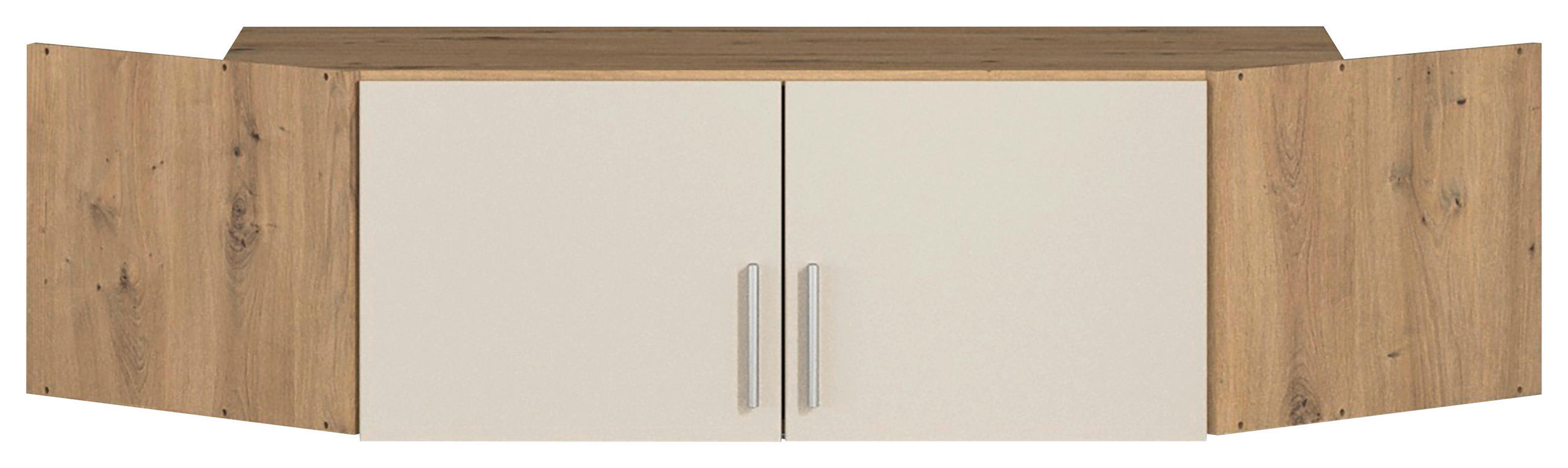 NASTAVEK ZA OMARO - barve aluminija, Moderno, umetna masa/leseni material (117/39/117cm) - Carryhome