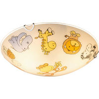 TAKLAMPA BARNRUM 30,0/6,5 cm   - vit/multicolor, Lifestyle, metall/glas (30,0/6,5cm)