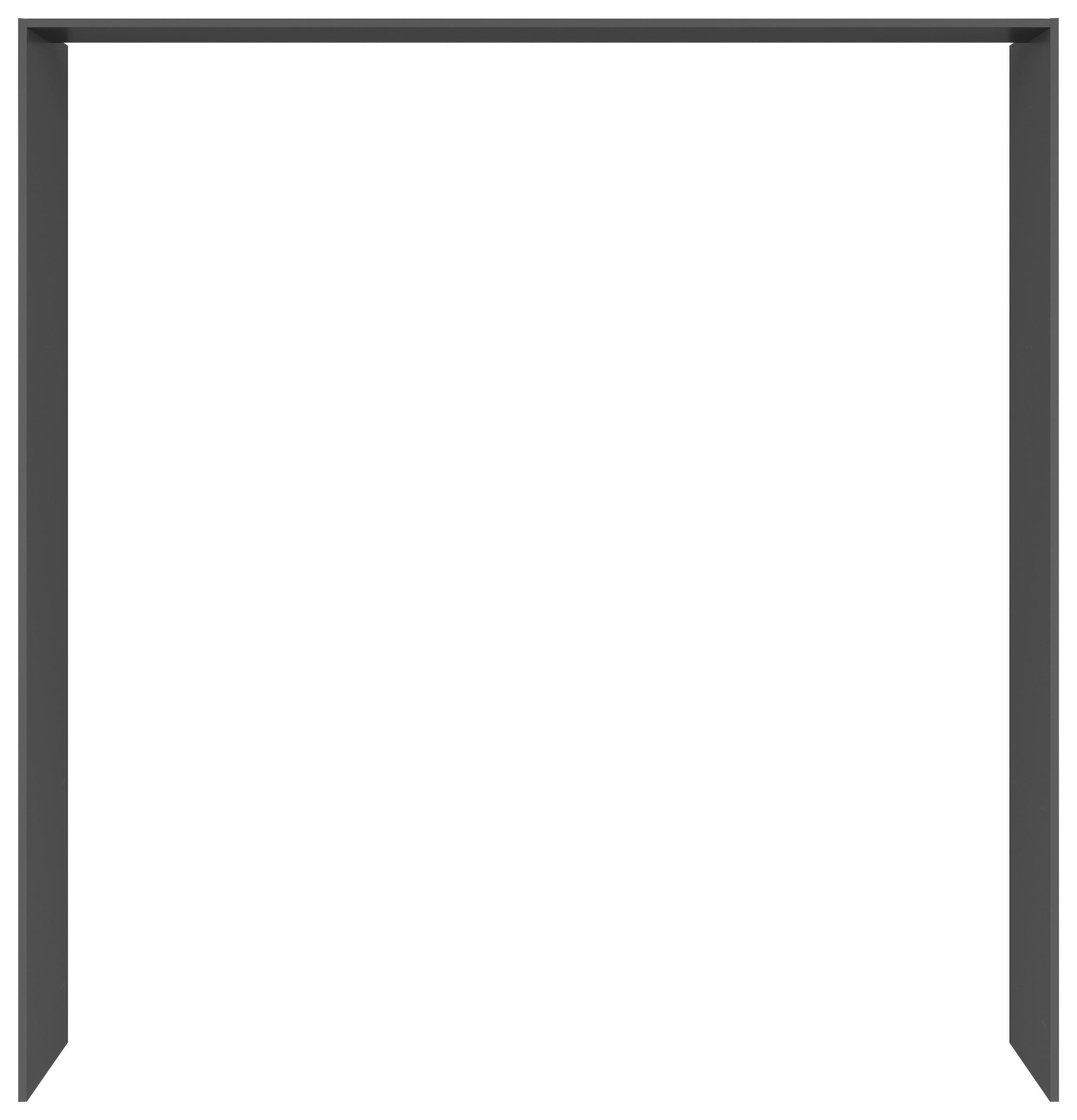 PASSEPARTOUTRAHMEN 213,7/222,7/58,5 cm   - Graphitfarben, Basics, Holzwerkstoff (213,7/222,7/58,5cm) - Visiona