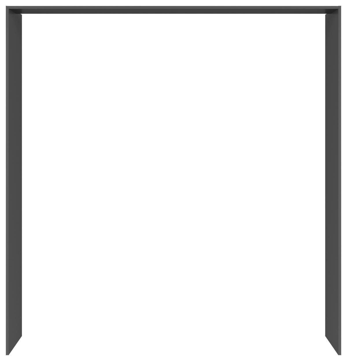PASSEPARTOUTRAHMEN 213,7/222,7/58,5 cm   - Graphitfarben, Basics, Holzwerkstoff (213,7/222,7/58,5cm) - Visiona