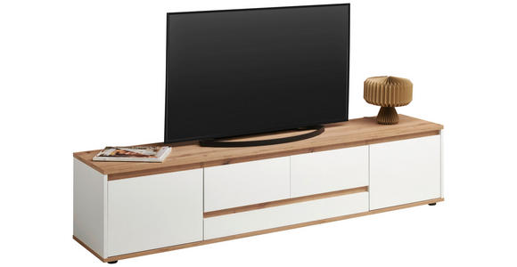 LOWBOARD  in 180/50/42 cm  - Schwarz/Weiß, MODERN, Holzwerkstoff (180/50/42cm) - Carryhome