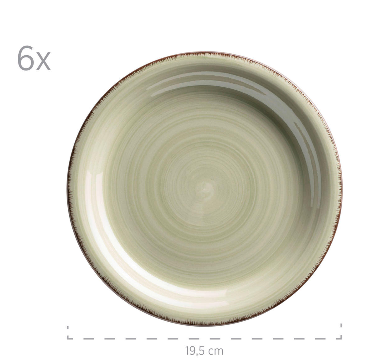KOMPLETT SERVIS Lumaca 30 delar  - olivgrön, Basics, keramik (60/32/32cm) - Mäser