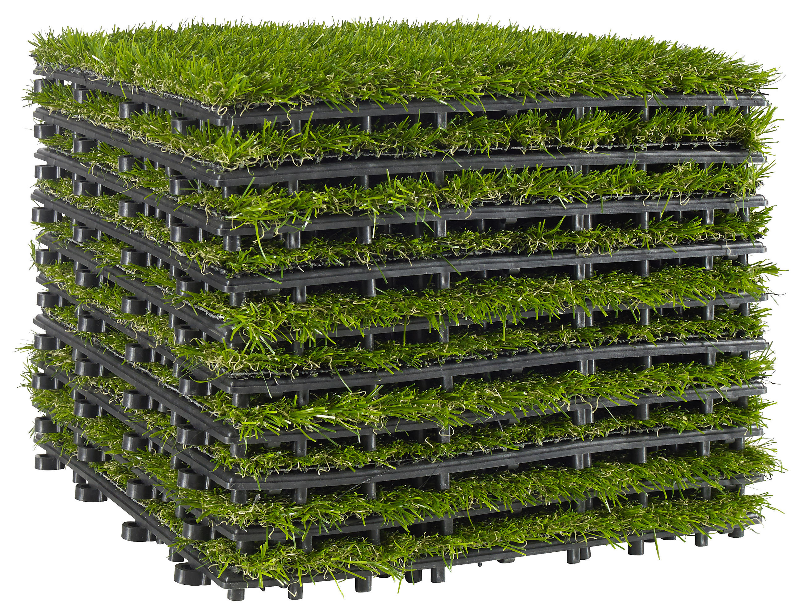 TERRASSENFLIESE Kunstrasen Grün - Grün, Design, Kunststoff (30,5/30,5/2,9cm) - Ambia Garden