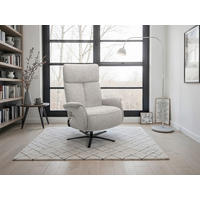 RELAXSESSEL TV TRIPLE SEVEN XTRA LARGE S1 Chenille Kopfteilverstellung, Aufstehhilfe, Fußteilverstellung, Rücken echt    - Silberfarben/Schwarz, Basics, Textil/Metall (86/111/86cm) - Sit & More