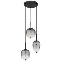 HÄNGELEUCHTE 46/120 cm  - Klar/Schwarz, Design, Glas/Kunststoff (46/120cm)