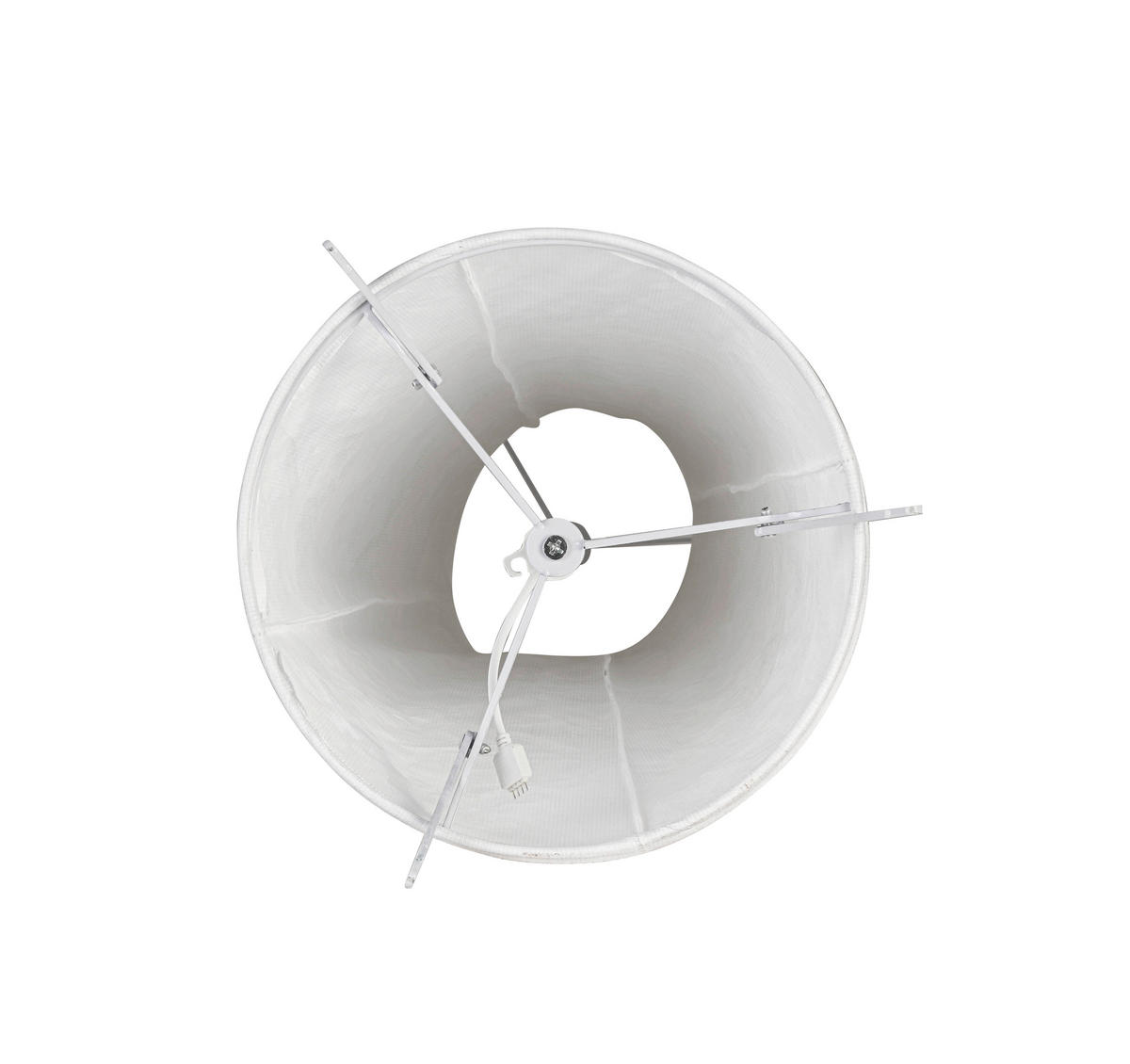 STOJACIA LED LAMPA, 23/158 cm  - biela, Basics, kov/textil (23/158cm) - Novel