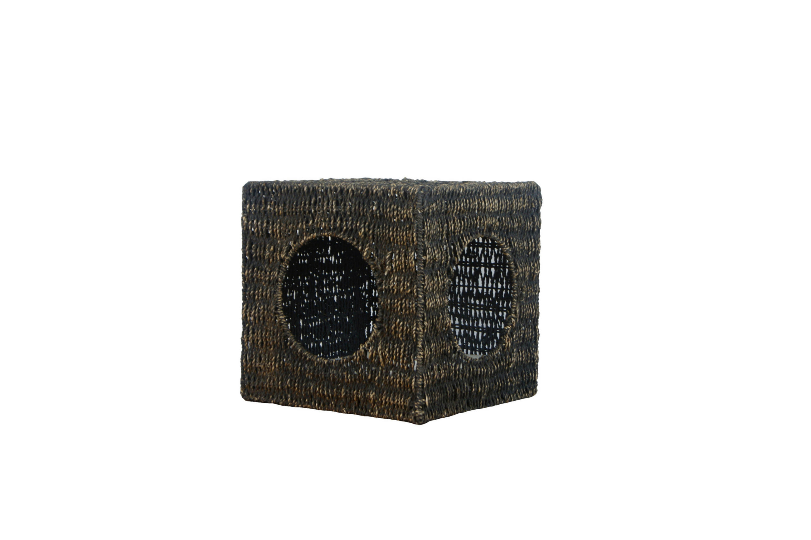 TIERHÖHLE - Schwarz, Natur, Naturmaterialien/Metall (33/33/33cm)