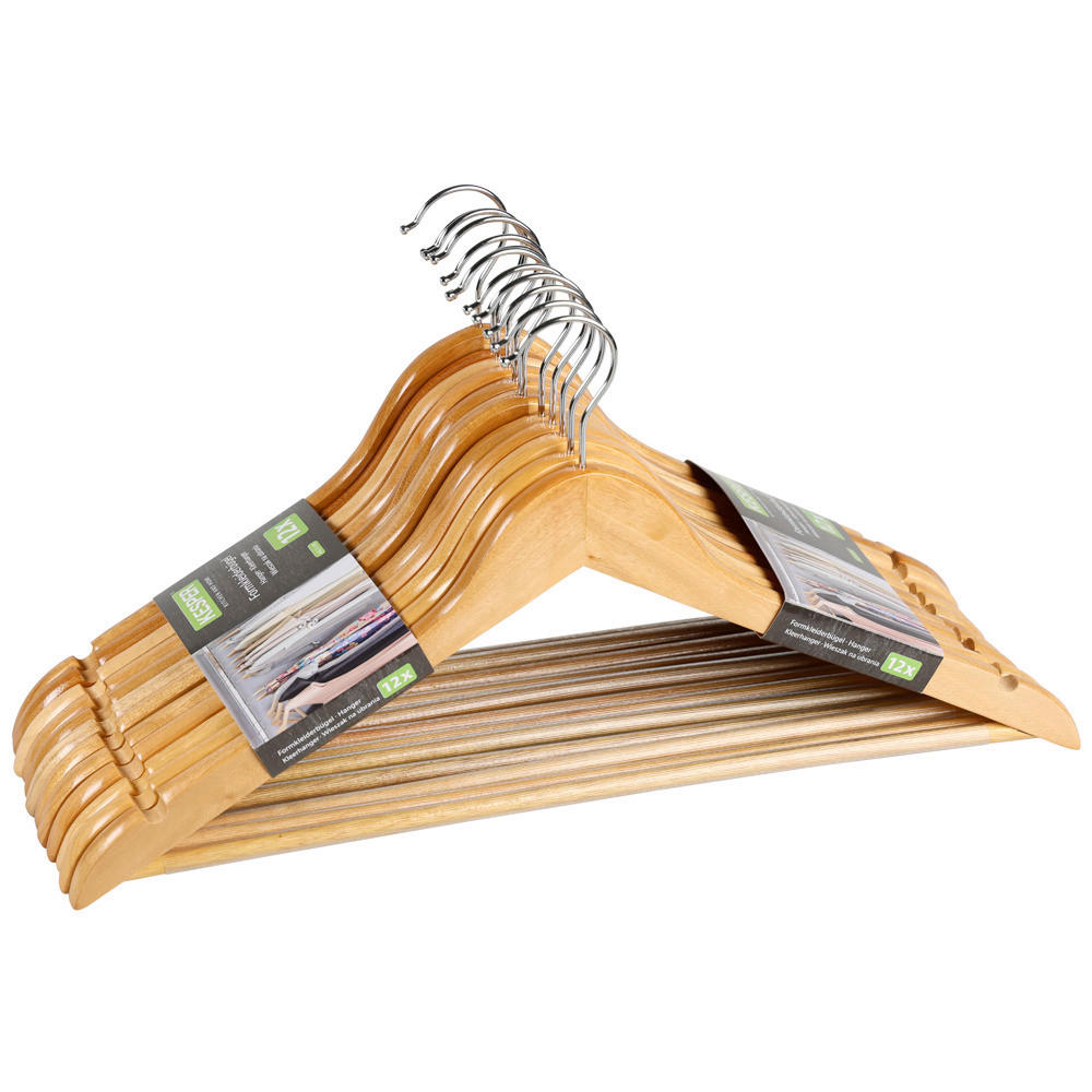 KLEIDERBÜGEL Holz  - Hellbraun, Basics, Holz (44,5/10/1,2cm) - Kesper
