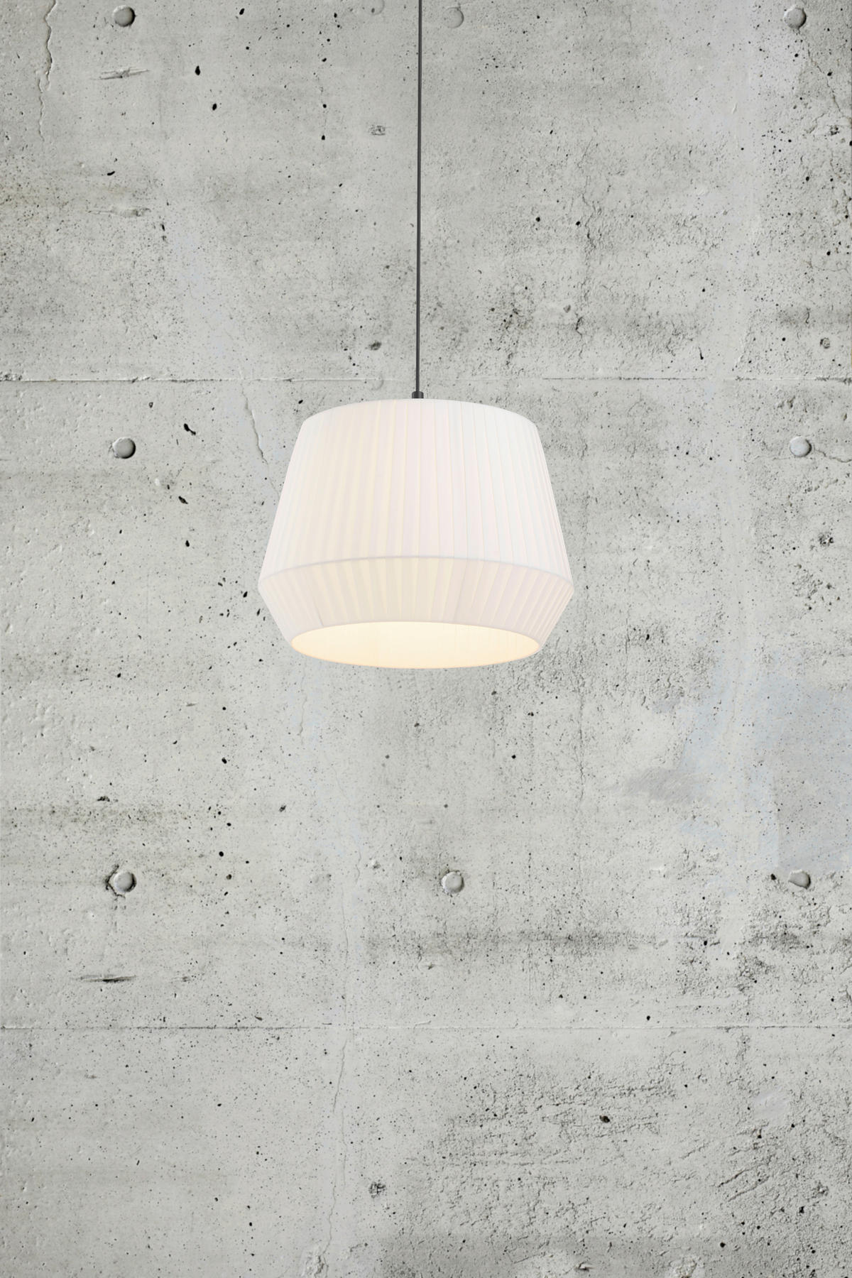 HÄNGELEUCHTE 40/33,7 cm  - Weiß, Design, Textil (40/33,7cm) - Nordlux