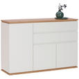 SIDEBOARD in 139/93/42 cm - Schwarz/Weiß, MODERN, Holzwerkstoff/Kunststoff (139/93/42cm) - Xora