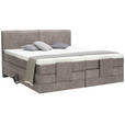 BOXSPRINGBETT 160/200 cm  in Braun  - Schwarz/Braun, Design, Kunststoff/Textil (160/200cm) - Hom`in