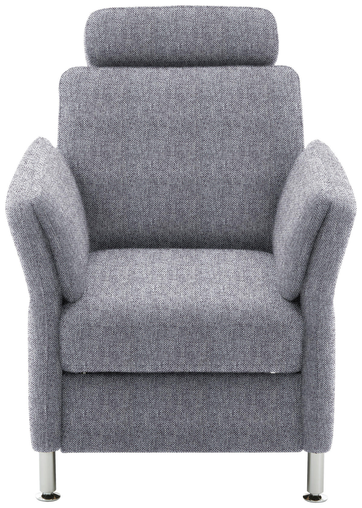 FÅTÖLJ i textil blå  - kromfärg/blå, Klassisk, metall/textil (86/87/93cm) - Beldomo System
