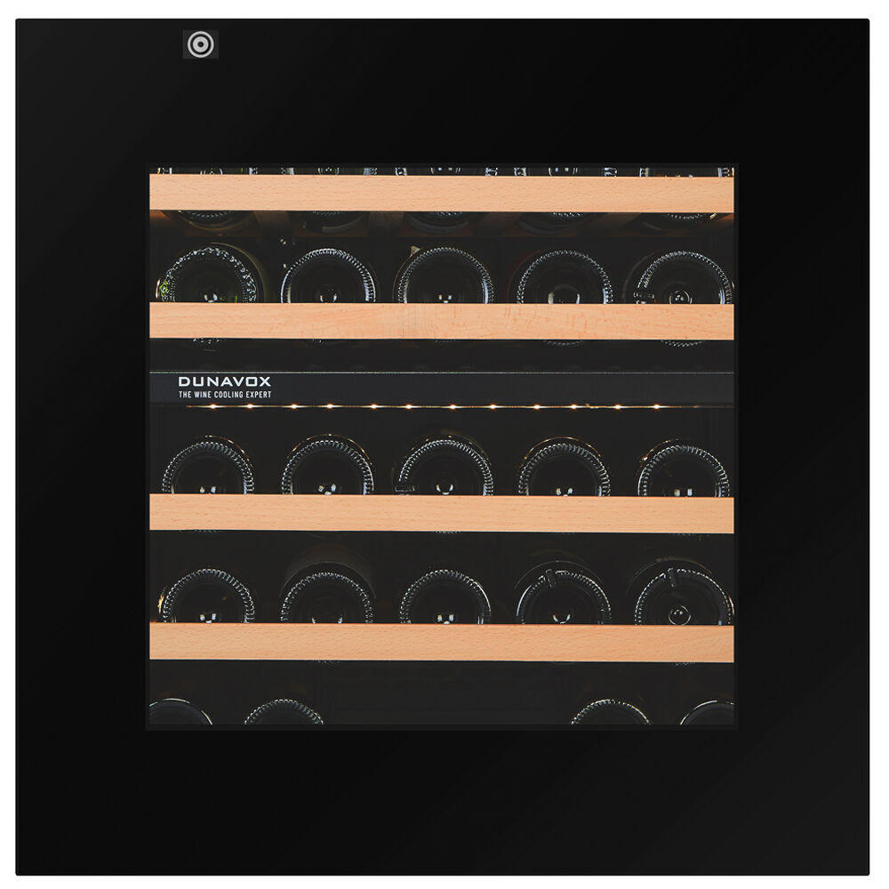 WEINKÜHLSCHRANK DXB-26.69DB.TO  - Schwarz, Basics, Glas/Holz (59/59,8/56,5cm)