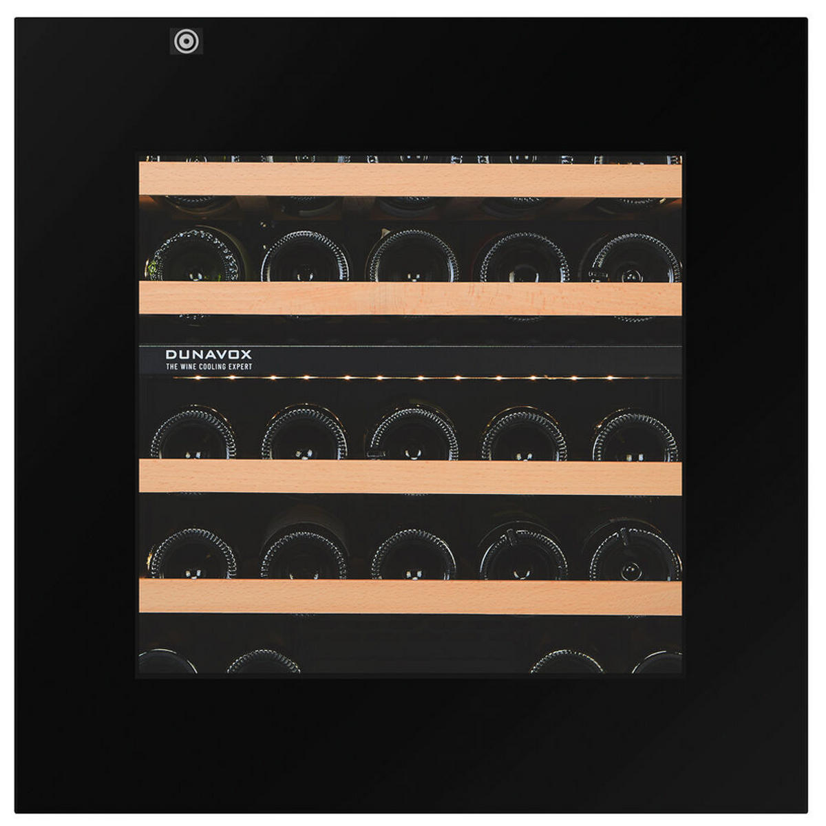 WEINKÜHLSCHRANK DXB-26.69DB.TO  - Schwarz, Basics, Glas/Holz (59/59,8/56,5cm)