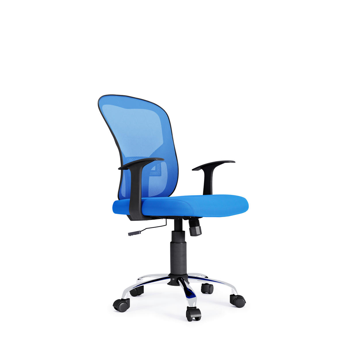 DREHSTUHL Blau  - Blau/Silberfarben, Design, Kunststoff/Textil (62/109/62cm) - MID.YOU
