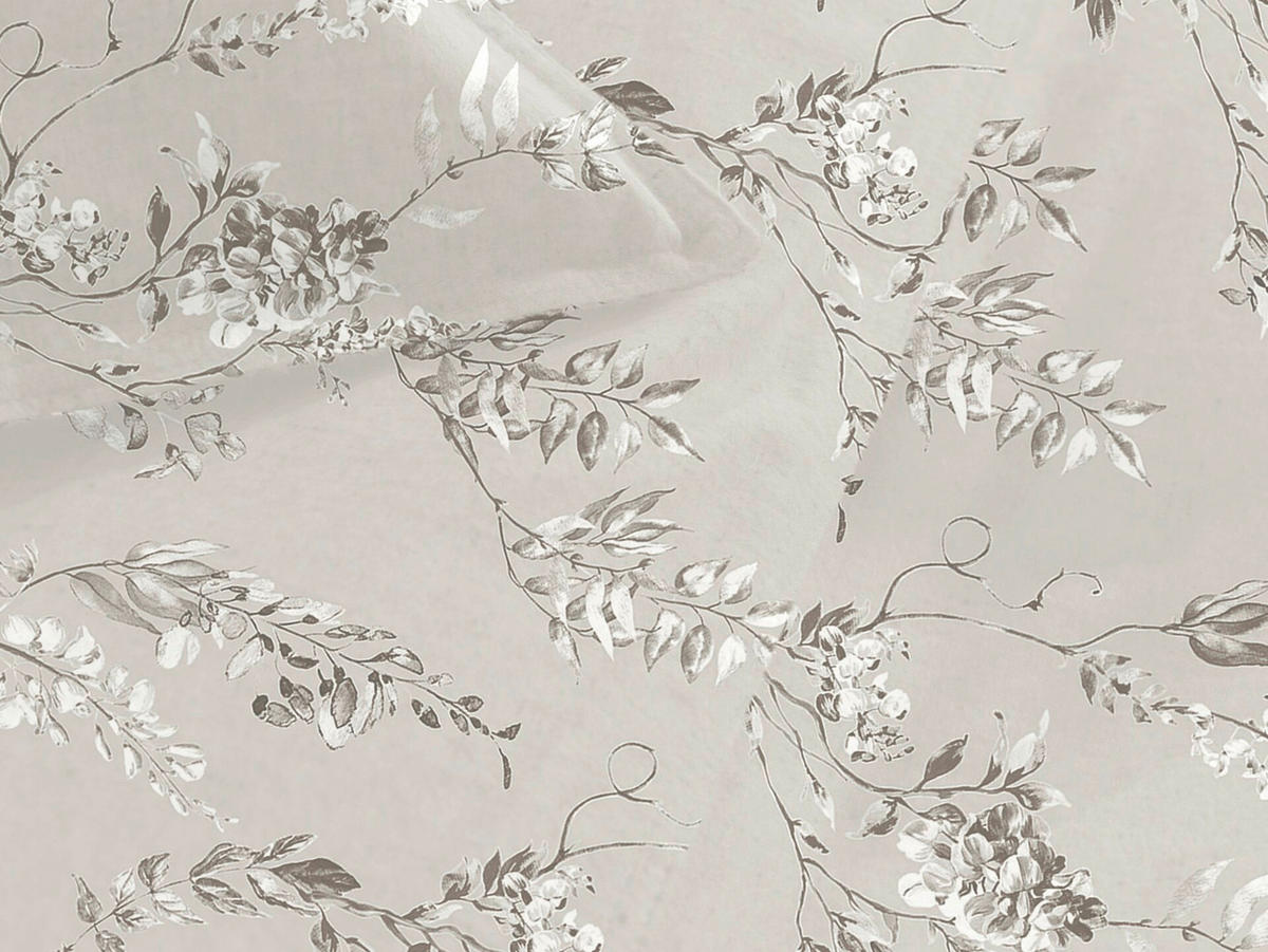 BETTWÄSCHE Chiara Flanell 155/220 cm  - Grau, Basics, Textil (155/220cm)