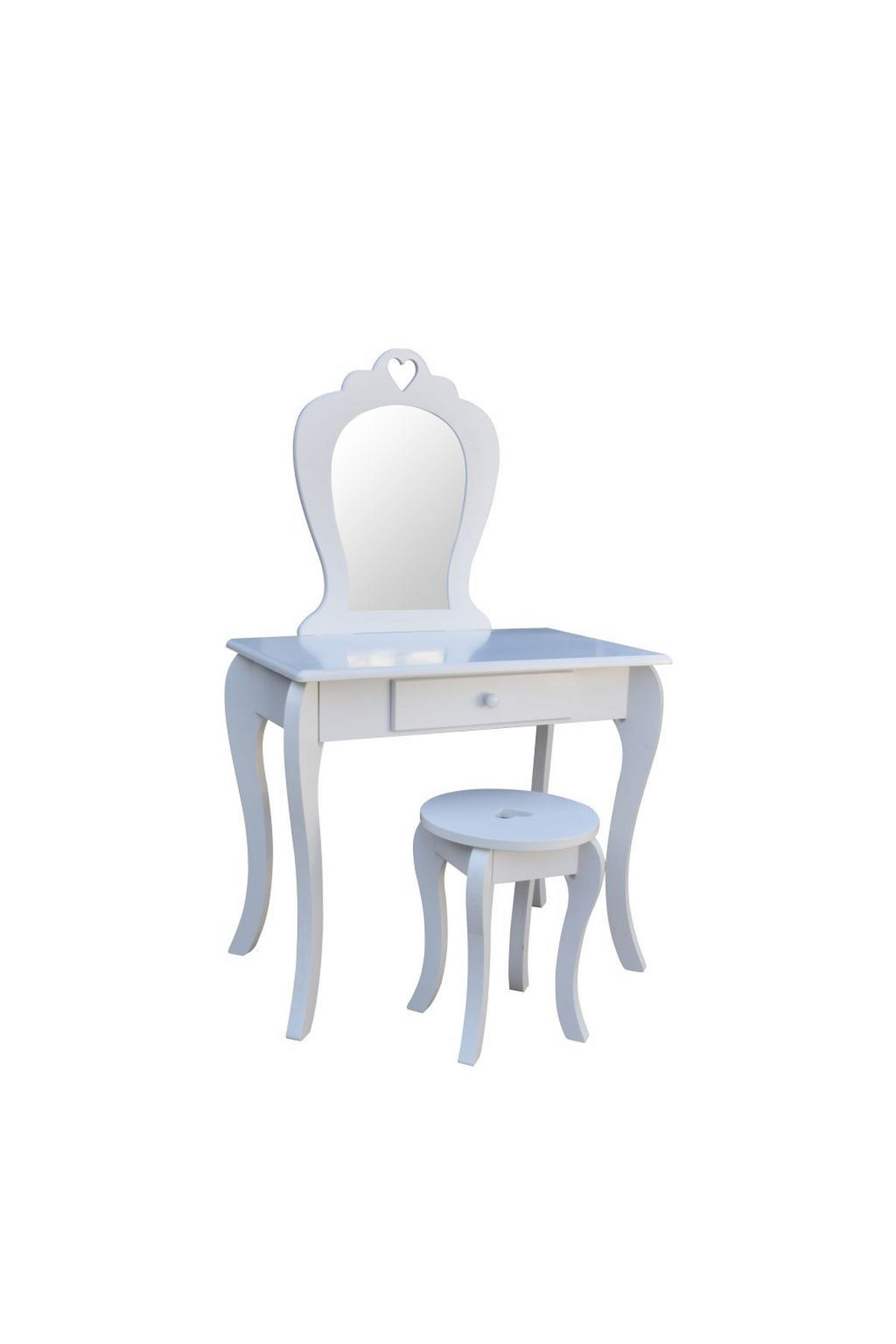 STOL ZA ŠMINKANJE bijela  - bijela, Konvencionalno, drvni materijal (65/40/110cm)
