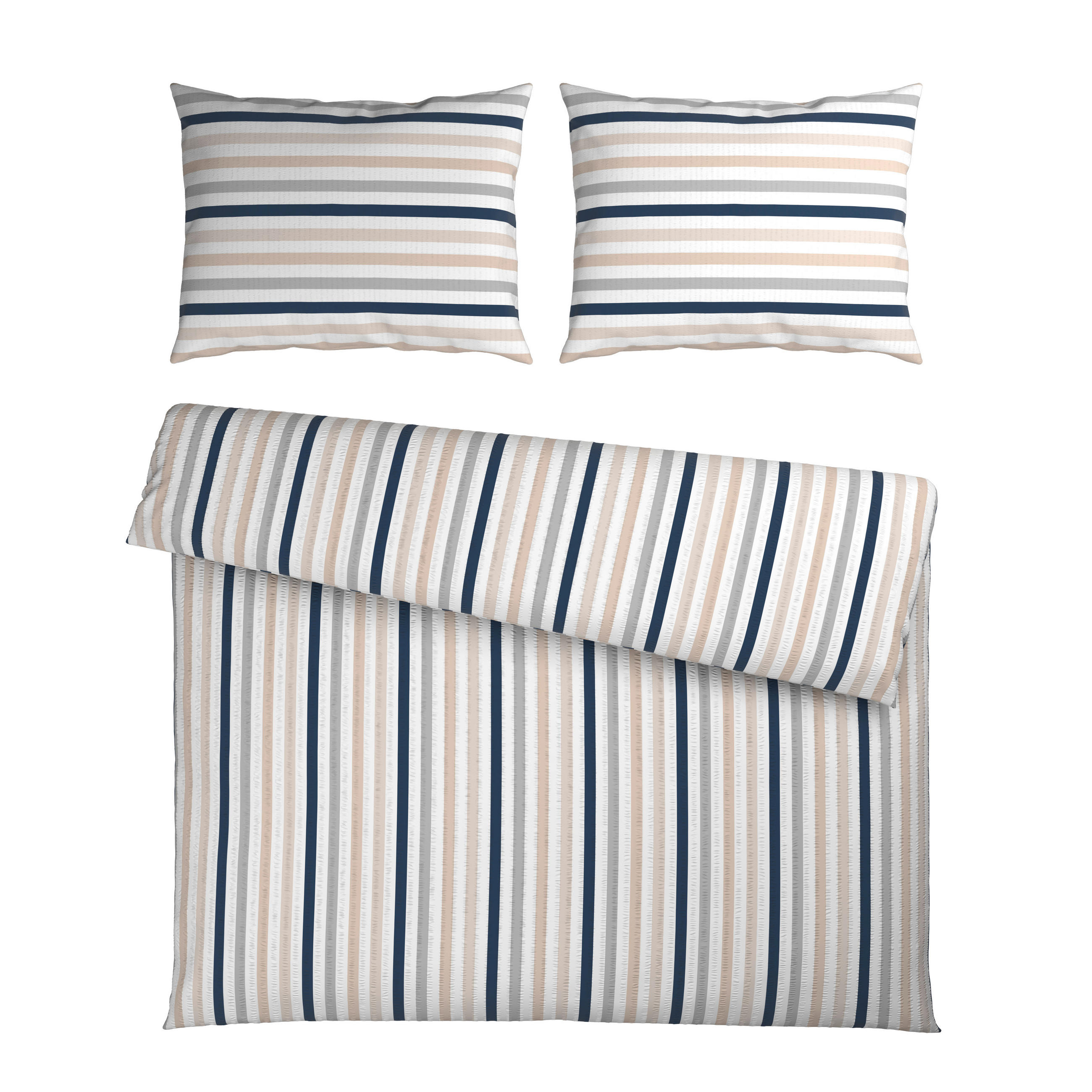 POSTELJNINA Mavie 200/200 cm mečkanka modra, večbarvno  - modra/večbarvno, Konvencionalno, tekstil (200/200cm) - Esposa