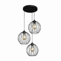 HÄNGELEUCHTE 52/52/95 cm  - Schwarz, Trend, Metall (52/52/95cm)