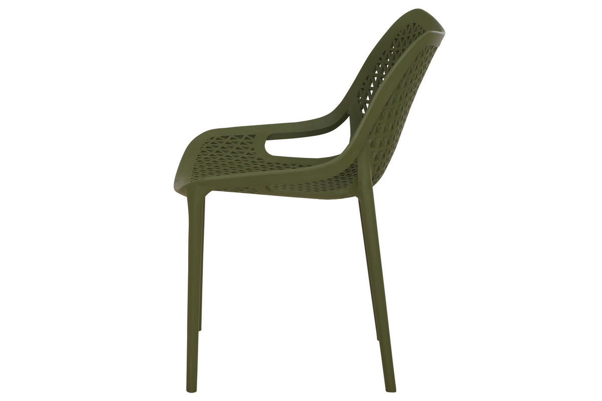 GARTENGARNITUR 5-teilig Stahl  - Anthrazit/Grün, Basics, Kunststoff/Metall (90/81/140cm) - Siena Garden