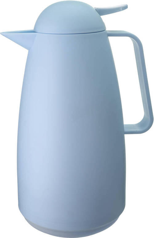ISOLIERKANNE 1 L  - Blau, Trend, Glas/Kunststoff (13,5/26,5cm) - Homeware Profession.