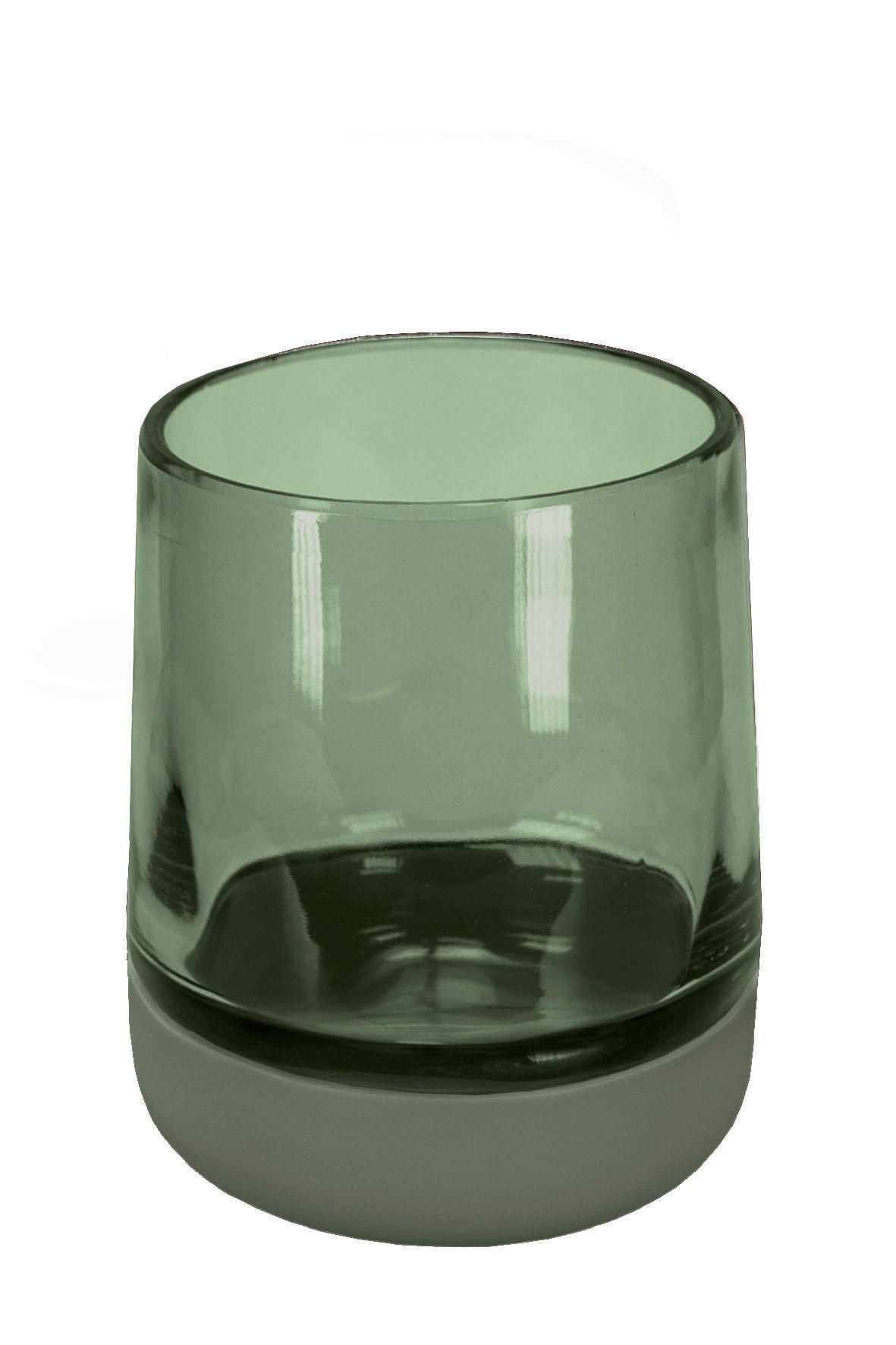 POHÁR NA ZUBNÉ KEFKY olivovozelená - olivovozelená, Konventionell, plast (8,4/8,4/10,2cm) - Kleine Wolke
