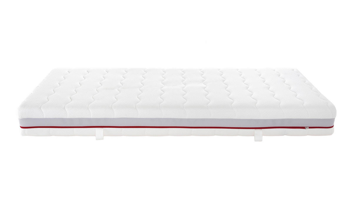 WENDEMATRATZE DuoFlex 140/200 cm H2 + H3 = mittel + fest  - Weiss, Konventionell, Textil (140/200cm) - Sembella