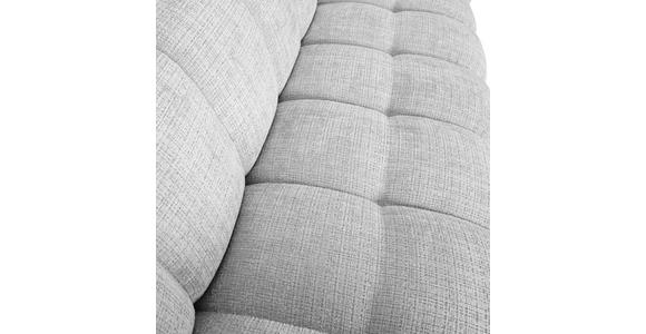 BIGSOFA in Chenille Hellgrau - Hellgrau/Schwarz, KONVENTIONELL, Kunststoff/Textil (217/74/100cm) - Carryhome