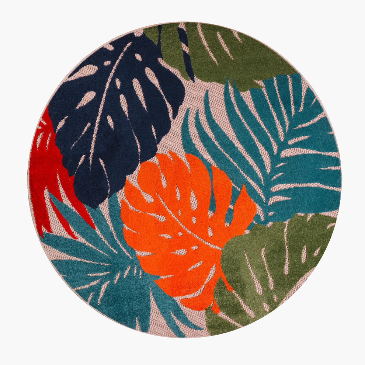 TEPIH ZA UNUTAR./VANJ. UPORAB  150 cm  plava, zelena  Floral  - zelena/plava, Lifestyle, tekstil/plastika (150cm)