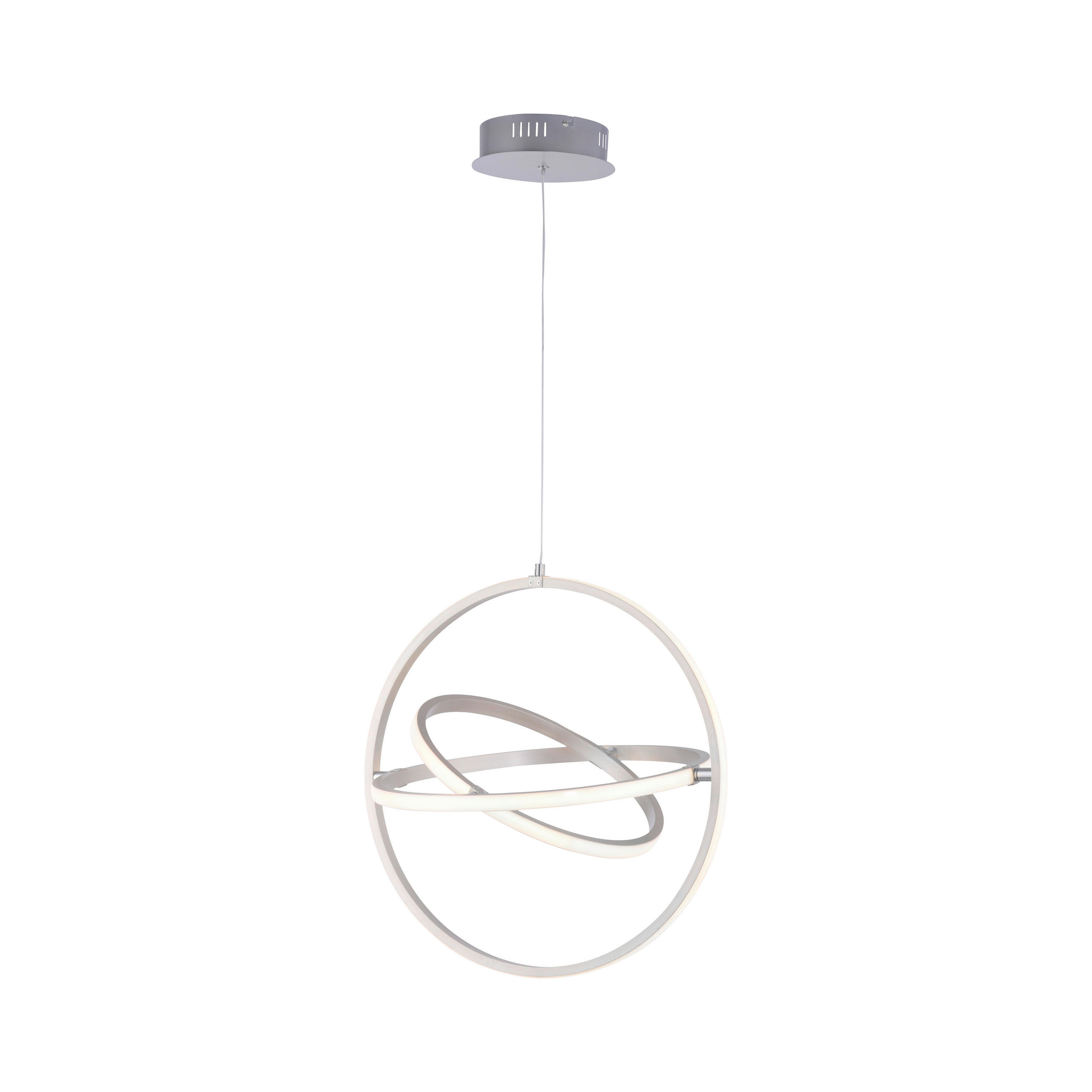 LED LUSTER    50/50/120 cm    - boja nerđajućeg čelika, Dizajnerski, metal/plastika (50/50/120cm)