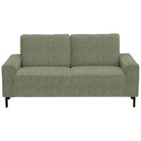 2-SITZER-SOFA in Flachgewebe Olivgrün  - Schwarz/Olivgrün, Design, Textil/Metall (178/86/97cm) - Hom`in