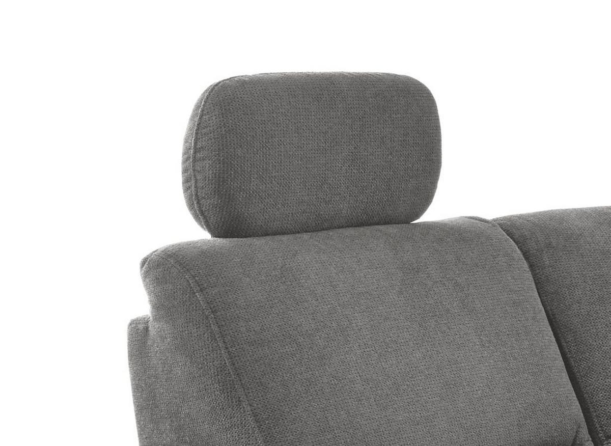 ECKSOFA in Struktur Dunkelgrau  - Wildeiche/Dunkelgrau, Konventionell, Holz/Textil (241/238cm) - Livetastic