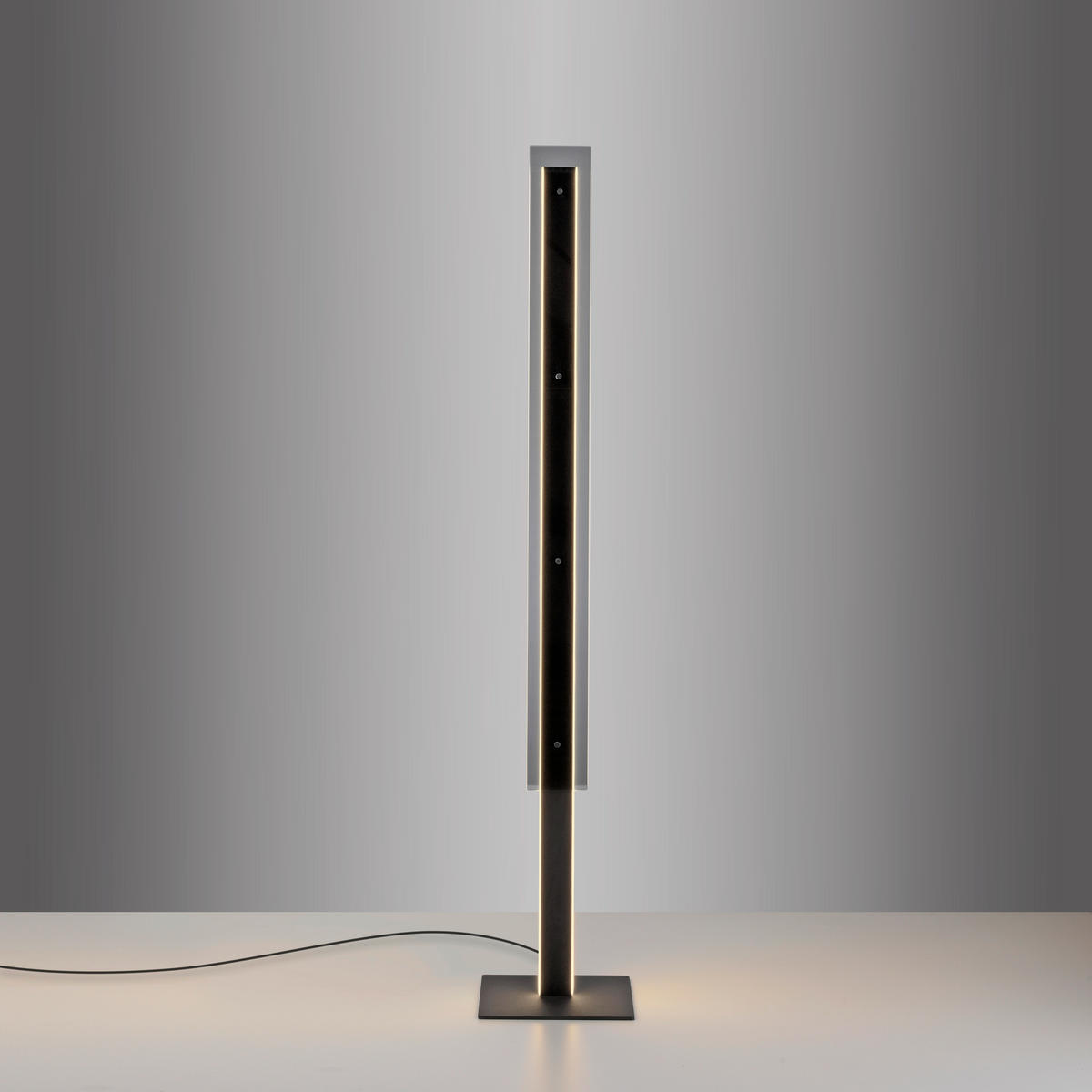 LED-STEHLEUCHTE 25/25/140 cm    - Schwarz, Design, Kunststoff/Metall (25/25/140cm) - Schöner Wohnen