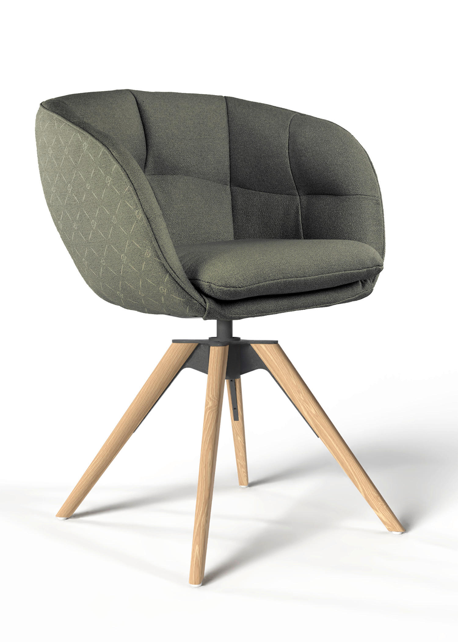 Dieter Knoll Armlehnstuhl Olivgrün 56x85x64 cm