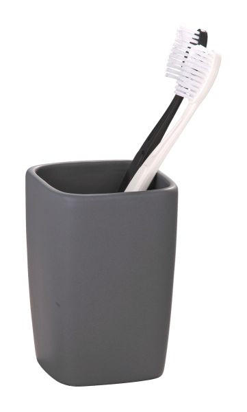 ZAHNPUTZBECHER  - Grau, Basics, Keramik (7.3/10.5cm) - Wenko