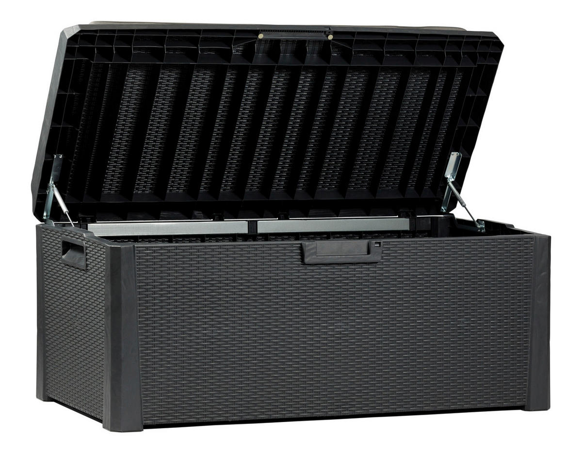 KISSENBOX 148/72/64 cm  - Anthrazit, MODERN, Kunststoff (148/72/64cm)